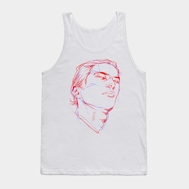 sketching IS Cool Man Tank Top by Akun.Hoki.Tenan